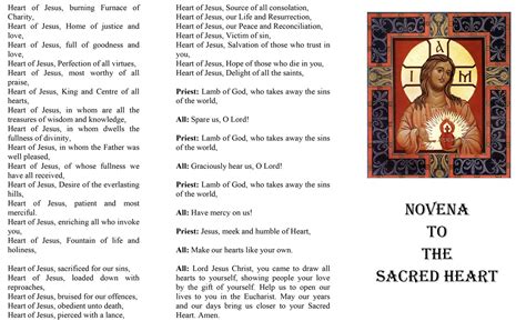 Sacred Heart Novena Printable