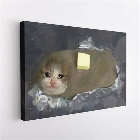 Sad Cat Meme Painting
