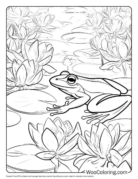 Sad Frog Printable Coloring Pages