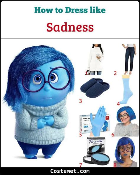 Sadness Inside Out Costume