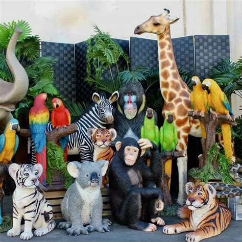 Safari Animal Statues