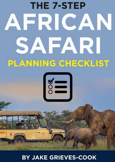 Safari Planning Checklist