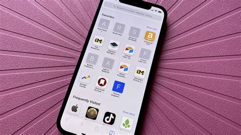 Safari adjust start page