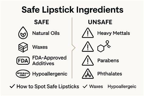Safe and Unsafe Ingredients