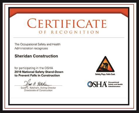 Safety Engineer OSHA certification