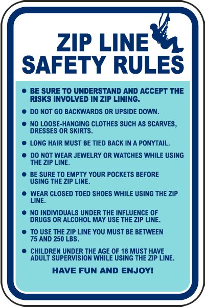 Safety Guidelines Zipline