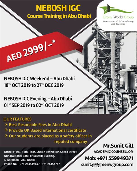Safety Officer Certification in Abu Dhabi