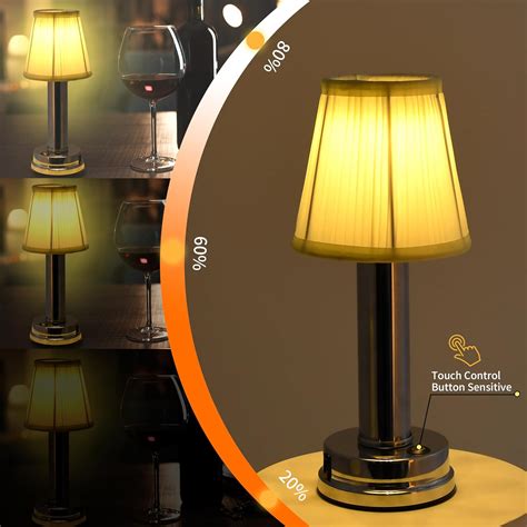 Image showing safety precautions for using battery powered table lamps