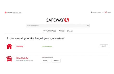 Safeway Online Ordering