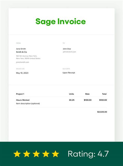 Sage Invoice Templates