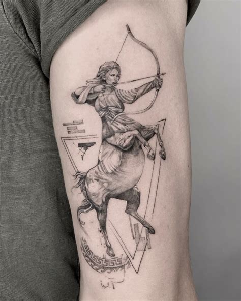Sagittarius Female Tattoo