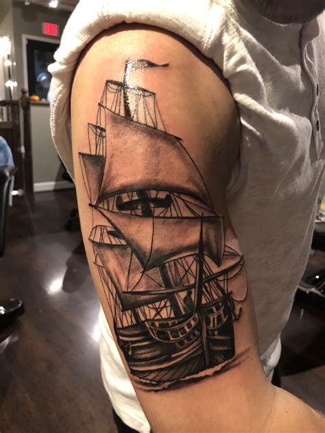 70 Ship Tattoo Ideas For Men A Sea Of Sailor Designs