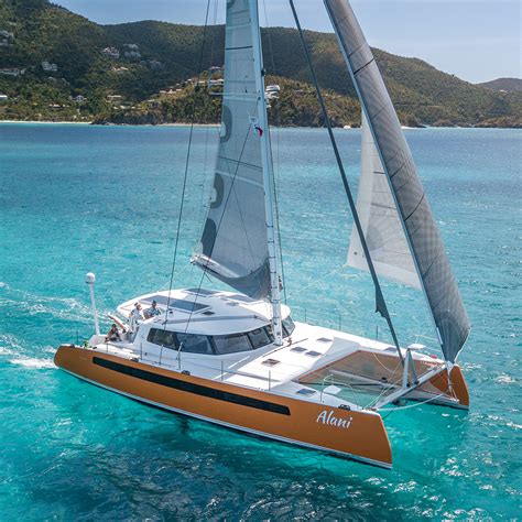 Sailing on a catamaran