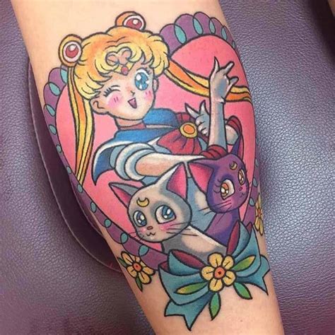 Kawaii Sailor Moon Tattoo by Laura Anunnaki Girly