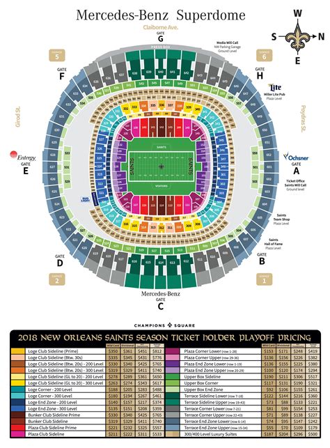 Saints 3d Seating Chart