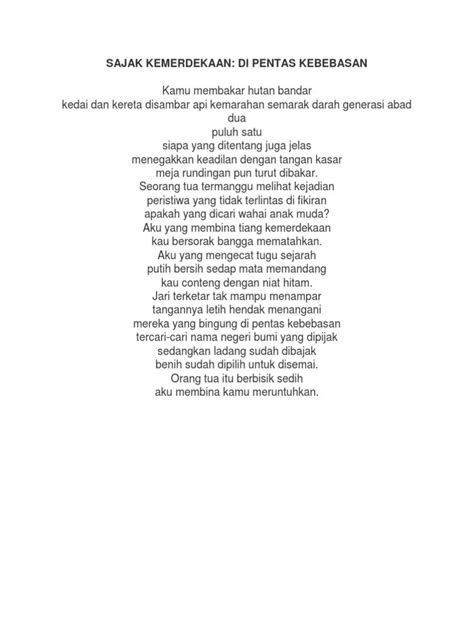 Sajak Bendera Merah Putih