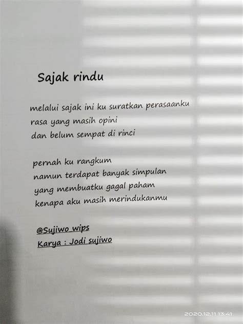 Sajak Quotes Rindu