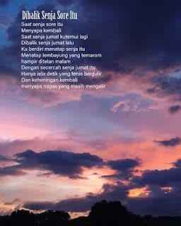 Sajak Sore Senja