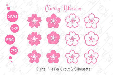 Unleash the Floral Magic: Elevate Your Designs with Stunning Sakura SVGs!