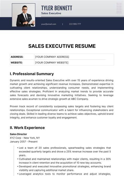 Sale Executive Resume