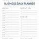 Sales Daily Planner Template