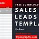 Sales Lead Template