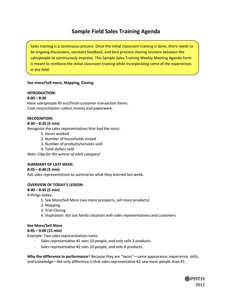 Training Outline Template Word DocTemplates