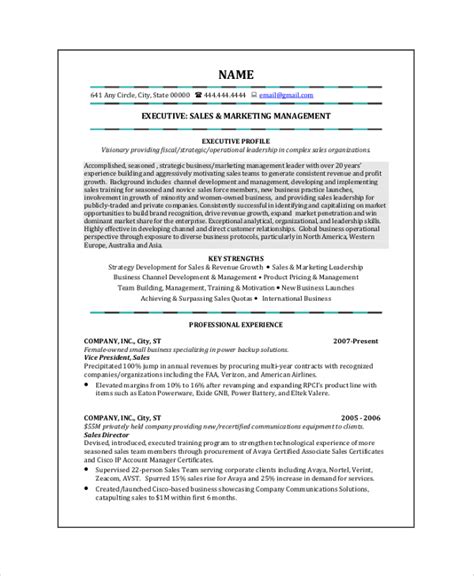 Sales And Marketing Resume Sample Pdf