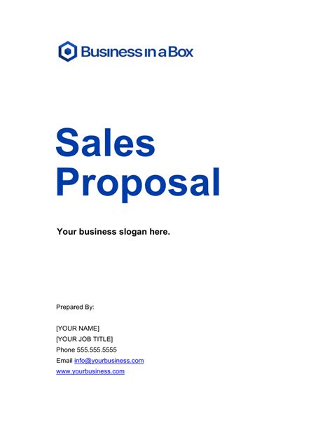 Sales Business Proposal Template