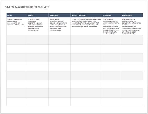 Sales Call Plan Template Word