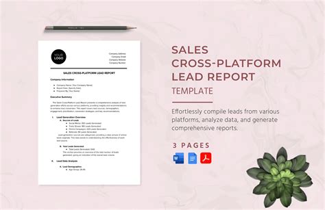 Sales Lead Report Template (3) - TEMPLATES EXAMPLE | TEMPLATES EXAMPLE