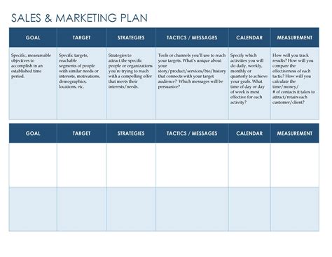 Day Business Plan Template New Plans For Sales Managers with regard to