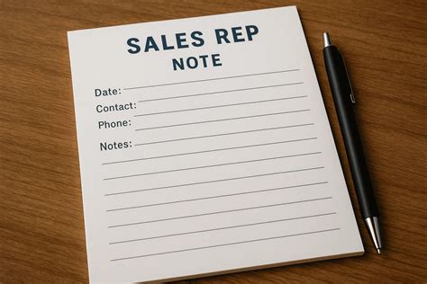 Sales Notes Template | Free Design Template