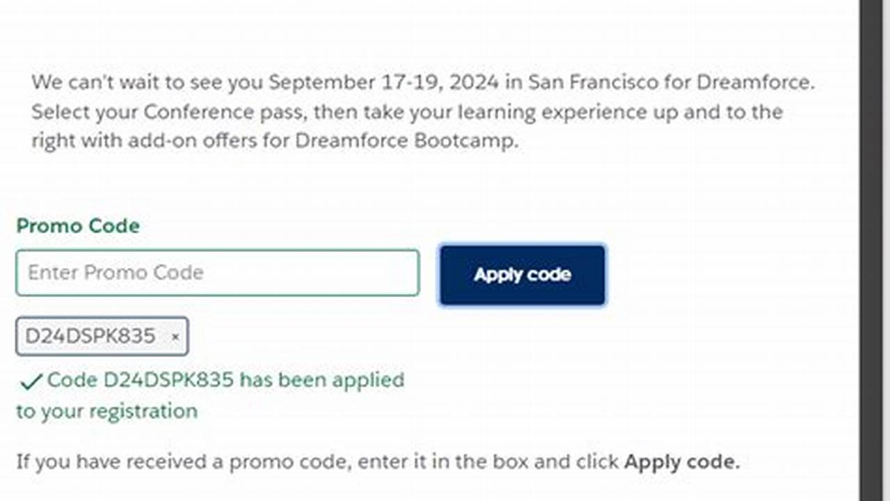 Salesforce Coupon Code September 2024
