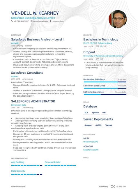 Salesforce Sample Resume