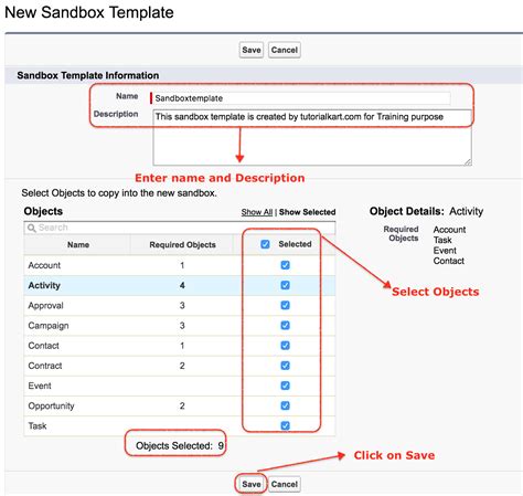 Salesforce Sandbox Template