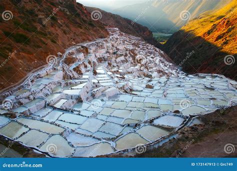 Salinas salt pools Peru