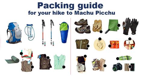 Salkantay Trek Packing list