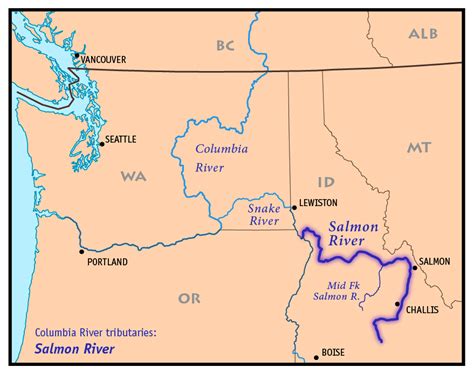 Salmon River Idaho Map