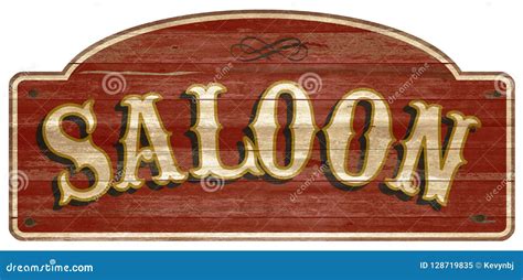 Saloon Sign Template