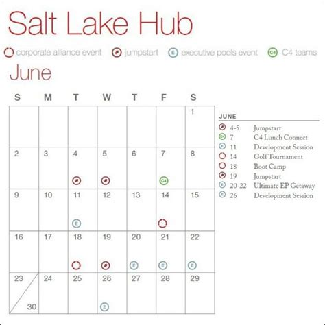 Salt Lake Events Calendar