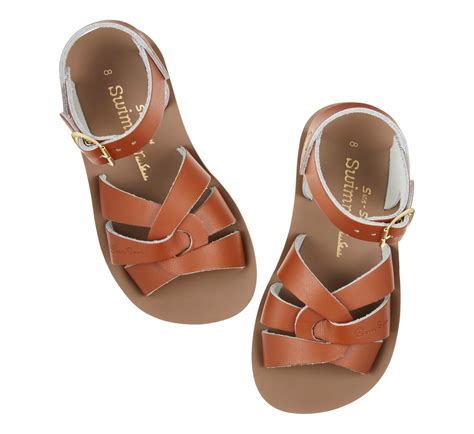 SaltWater Children's Swimmer Leather Sandals at John Lewis & Partners