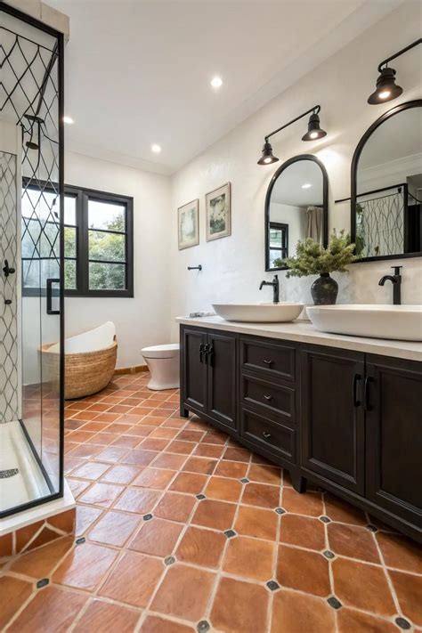 Saltillo Tile Bathroom