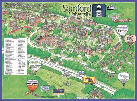 Floor Maps, Samford University Library