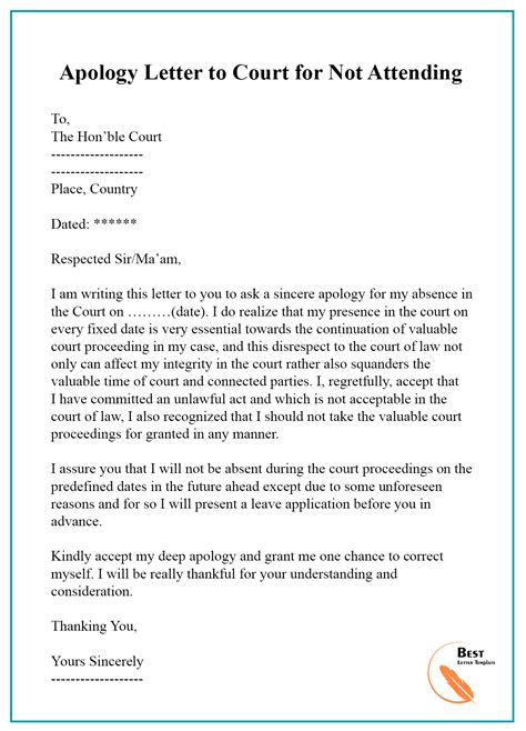 Writing A Letter Of Apology For Court Letter Of Apology Â Within How To