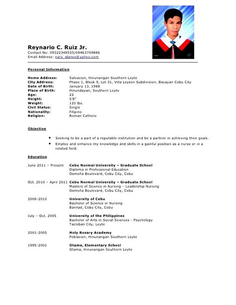 Sample Of Comprehensive Resume