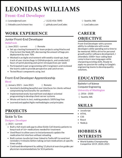 Sample Of Hobbies And Interests On A Resume