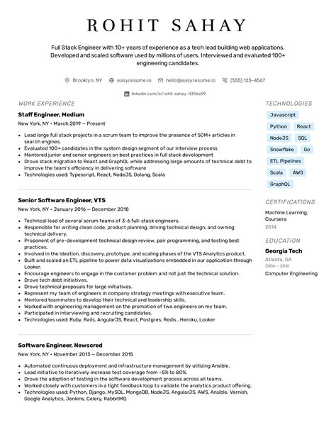 Sample Resume With Accomplishments Section