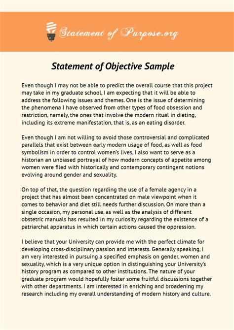 Sample Objective Statement For Students