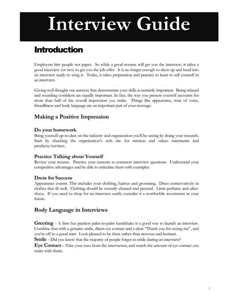Sample Of Introduction For Interview